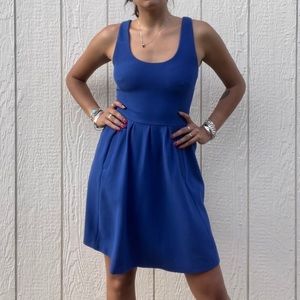Banana Republic Ribbed Royal Blue Dress